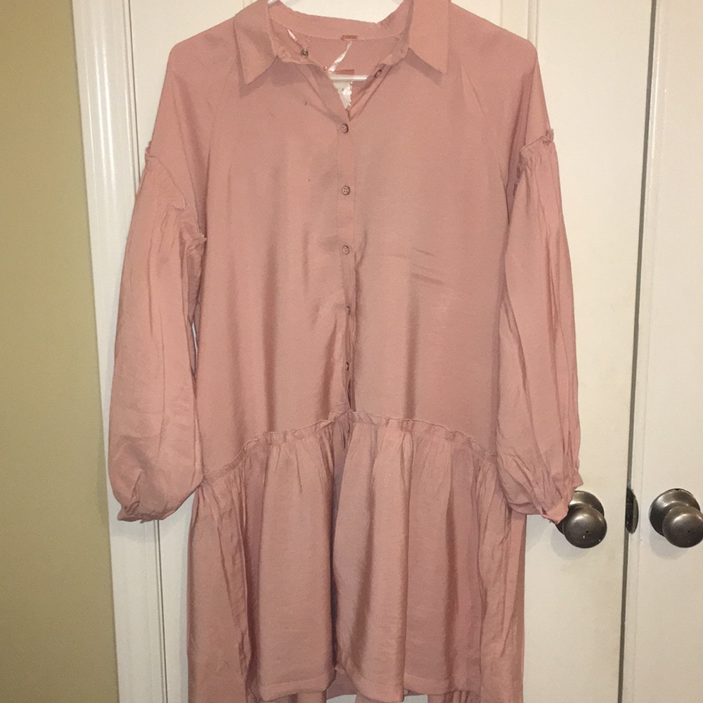 NWT - Free People Peach Drop Dress - Small